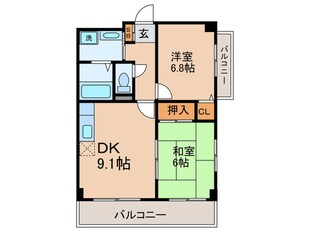 ラポール御弊島の物件間取画像